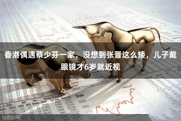 香港偶遇蔡少芬一家，没想到张晋这么矮，儿子戴眼镜才6岁就近视